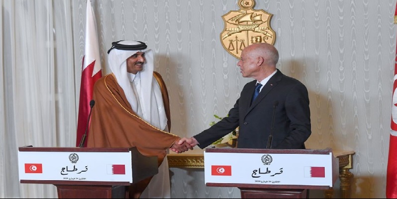 قيس سعيد: الشيخ تميم بن حمد آل ثاني مستعد للمساهمة في إنجاز مشروع المدينة الصحية بالقيروان